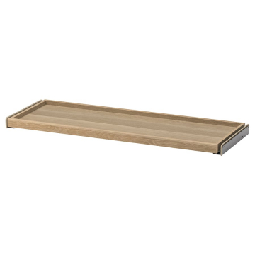 KOMPLEMENT väljatõmmatav alus, valge peitsitud tamme efekt, 100x35 cm