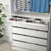 KOMPLEMENT Jagaja väljatõmmatavale alusele - helehall 100x35 cm PAX riidekappide sisemine furnituur