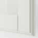 TYSSEDAL hingedega uks, valge/klaas, 50x229 cm