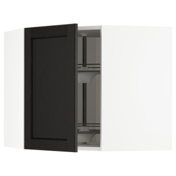 METOD Nurga seinakell koos karusselliga, valge, Lerhyttan värvitud must,68x60 см METOD Nurga seinakell koos karusselliga, valge, Lerhyttan värvitud must,68x60 см