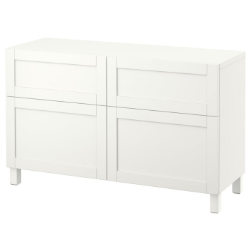 BESTÅ mööbli kombin. ustega/sahtlitega 120x42x74 cm