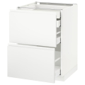 METOD/MAXIMERA ak 2 esi/2 mad/1 kesk/1 kõrg shtl 60x62.1x88 cm valge/Voxtorp matt valge