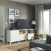 BESTÅ uste ja sahtlitega TV alus 240x42x74 cm valge/Lappviken/Stubbarp valge