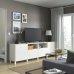 BESTÅ uste ja sahtlitega TV alus 240x42x74 cm valge/Lappviken/Stubbarp valge