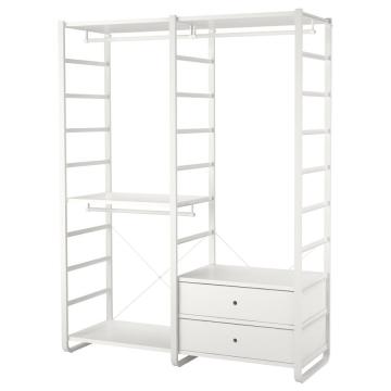 ELVARLI 2 osa, valge, 165x55x216 cm