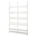 ELVARLI 2 osa, valge, 175x51x222-350 cm