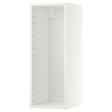 METOD  seinakapi raam, 30x37x80 cm, valge  katteliist, vertikaalne, 220 cm, puiduefekt must