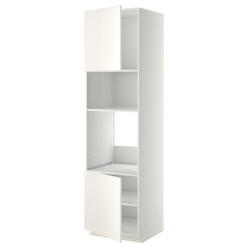 METOD, 2 uk/riiul krge kapp ahjule/mikro 60x60x220 cm