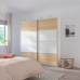 MEHAMN, IKEA 75x201 cm valge peitsitud tamme efekt/valge