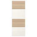 MEHAMN, IKEA 75x201 cm valge peitsitud tamme efekt/valge