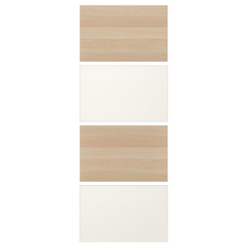 MEHAMN, IKEA 75x201 cm valge peitsitud tamme efekt/valge