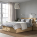MALM Voodiraam 4 sahtliga 160x200cm, pleegitatud tamm MALM Voodiraam 4 sahtliga 160x200cm, pleegitatud tamm