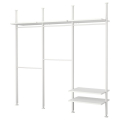 ELVARLI 3 sektsioon, valge, 258x51x222-350 cm