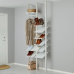 ELVARLI 2 osa, valge, 95x36x222-350 cm